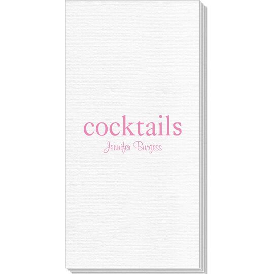 Big Word Cocktails Deville Guest Towels